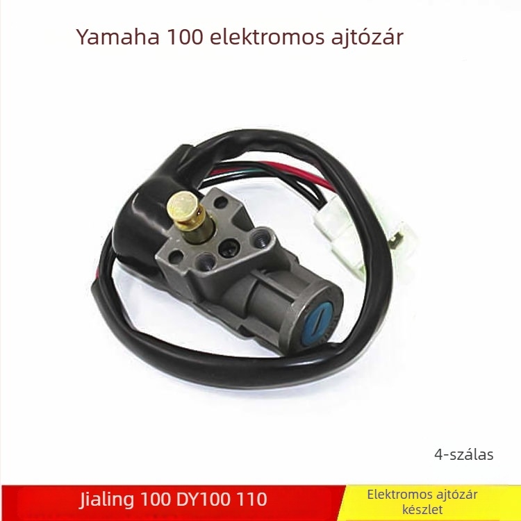 DY100 motorkerékpár zárkészlet, zinkötvözet zárnyelv, hosszú stílus, védelem