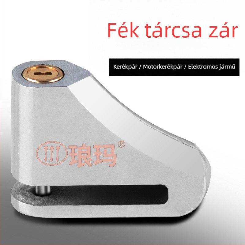 Féktárcsazár elektromos kerékpárok és motorkerékpárok számára, Modell 685, ötvözött acél, Langma, súly 300 g