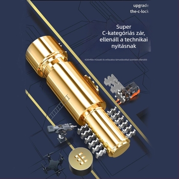JcSp Jianshi tárcsafék-zár – alumínium ötvözet, univerzális kerékpárhoz (út- és MTB), motorkerékpárhoz és elektromos járművekhez, lopás elleni védelem