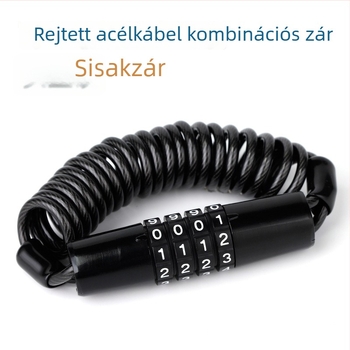Kombinált sisakzár, cinkötvözet, mechanikus zár, modell 629, hordozható, NBYT