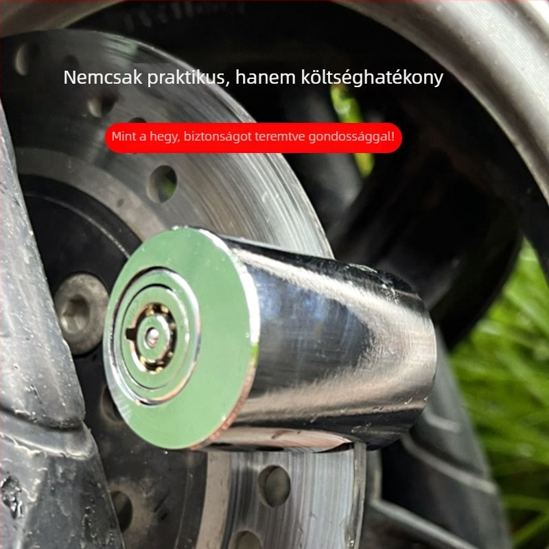 YUUISD JY-A7 Körkörös Tárcsás Zár Kerékpárokhoz, Alumíniumötvözet, 186 g