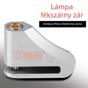 Langma 685 Tárcsafé Zár Elektromos Járművekhez, Motorkerékpárokhoz és Kerékpárokhoz – Anyag: ötvözött acél, Tömeg: 300 g