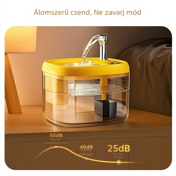 Macska vízforrás automatikus keringéssel – műanyag – Modell SS-869 – Shengshi márka – Kisállat etetőeszközök