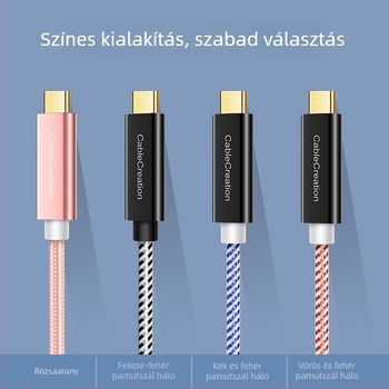 Type-C hosszabbító kábel, férfi‑tól nőig, 10Gbps adatátvitel, 60W gyors töltés, alumínium ötvözet burkolat