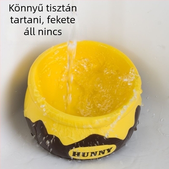 Kerámiás macska etető tál magas talapzattal és ferde peremmel — Juhui márka