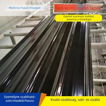 FRP tetőcserép - üvegszál-erősített műanyag, poliészter korrózióvédett, tűzálló tetőlemez