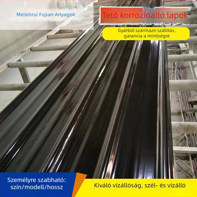 FRP tetőcserép - üvegszál-erősített műanyag, poliészter korrózióvédett, tűzálló tetőlemez