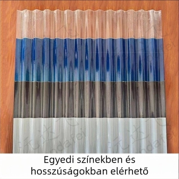 FRP tetővilágító panel, kis hullámtípus, UV védelem, esőálló, átlátszatlan