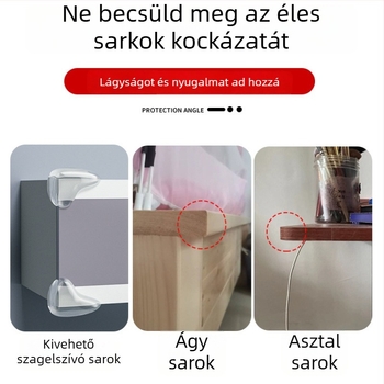 Gyerekbútor sarokvédő, derékszögű alak, modell 526526, csomagolás 5000, származás: Kontinentális Kína