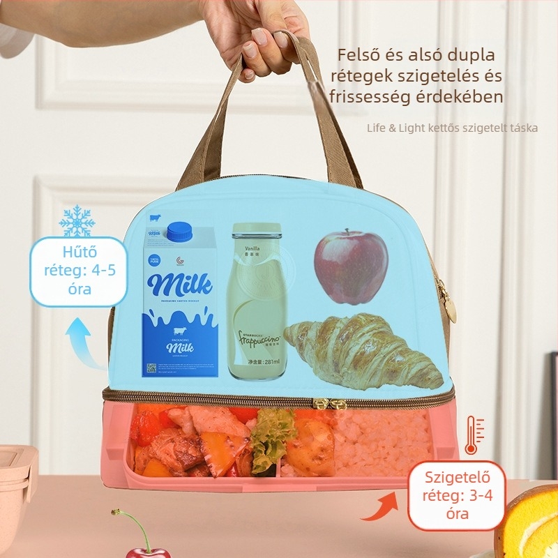 Szigetelt etető- és ebédtáska | Nylon anyagból | Kategória: hűtőtáska | Márka: Jie Yibang | Bevezetés: 2024 tavasz