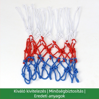 Kosárlabda háló polipropilén- és poliészterből, beltéri és kültéri használatra, univerzális, megerősített versenyre.