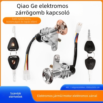 Elektromos ajtózár elektromos járművekhez (Alkalmazási terület: elektromos ajtózár; Modell: Qiaoge; Márka: Mojielong)