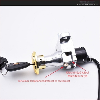 Elektromos ajtózár elektromos járművekhez (Alkalmazási terület: elektromos ajtózár; Modell: Qiaoge; Márka: Mojielong)