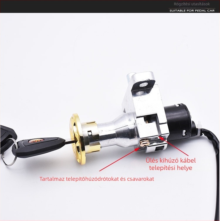 Elektromos ajtózár elektromos járművekhez (Alkalmazási terület: elektromos ajtózár; Modell: Qiaoge; Márka: Mojielong)