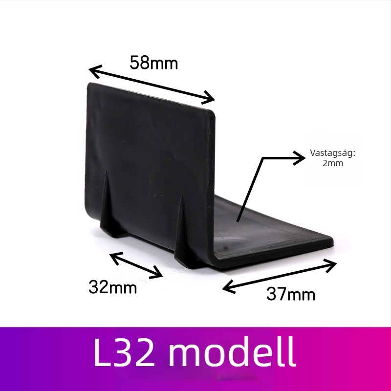 PP műanyag sarokvédők és csúszásmentes hevederzárak ipari csomagoláshoz — típusok L20/L32, papírsarokvédők 10 cm és 5 cm, nehéz stílus 50 mm