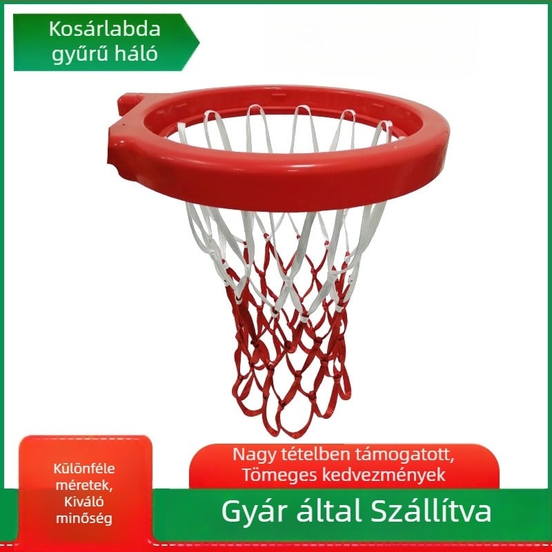 Kosárháló kosárhoz, poliészter szövésű, vastag és tartós, testreszabható edzésekre és versenyekre