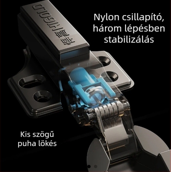 HIGOLD G sorozatú szekrényajtó csuklópánt hidraulikus csillapítással, kis szögű bufferrel, hideg-hengerelt acélból, modell 813721