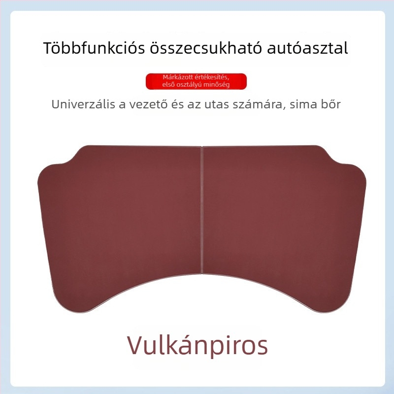 Amukeke Autóba szerelhető összecsukható mini asztal – univerzális illeszkedés, forgás, többfunkciós, összecsukható, műanyag, rögzítés snap-in