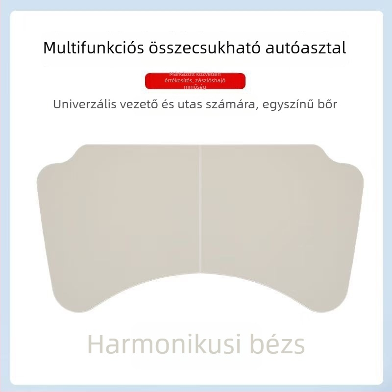 Amukeke Autóba szerelhető összecsukható mini asztal – univerzális illeszkedés, forgás, többfunkciós, összecsukható, műanyag, rögzítés snap-in