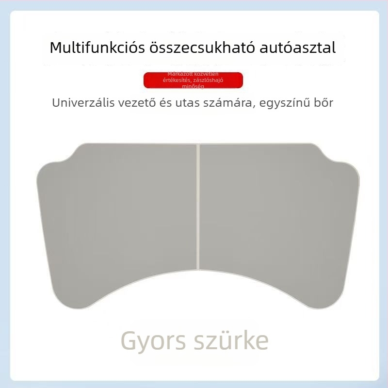 Amukeke Autóba szerelhető összecsukható mini asztal – univerzális illeszkedés, forgás, többfunkciós, összecsukható, műanyag, rögzítés snap-in