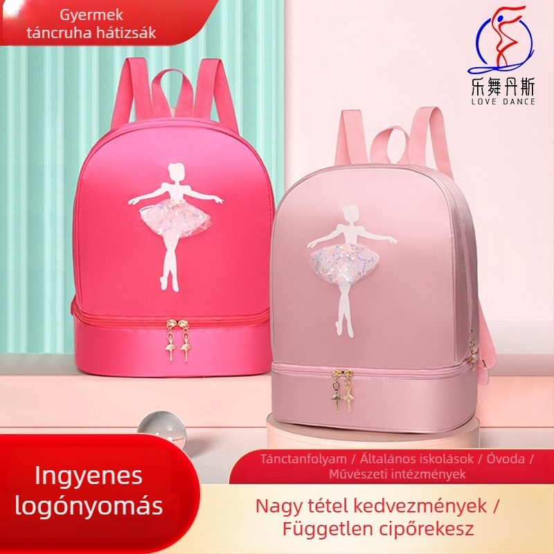 Gyerek tánc hátizsák anime mintával, Oxford anyag, vízálló és tehercsökkentő, kapacitás 20 L alatt, külső edzésekhez