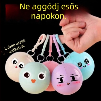 Egyszer használatos gömb alakú esőponcsó túrázáshoz és raftinghoz felnőtteknek, hordozható