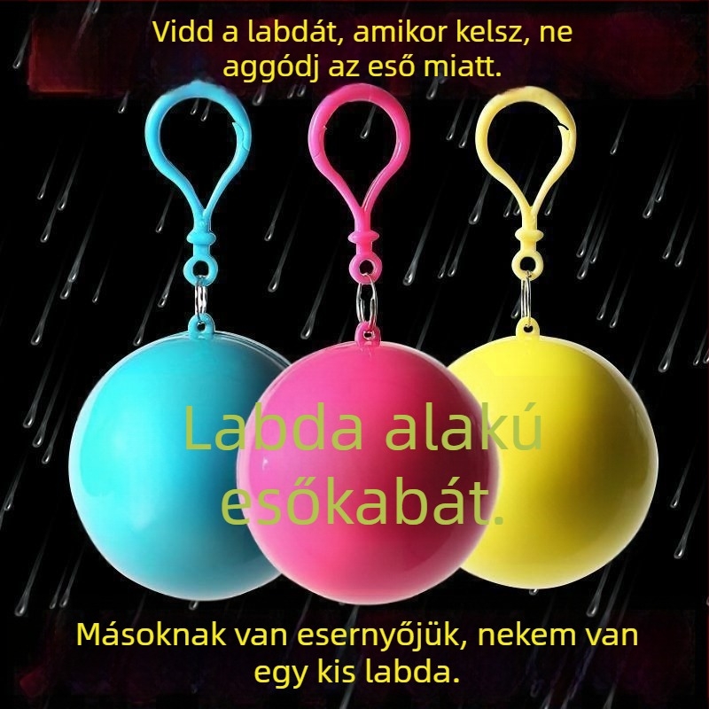 Egyszer használatos gömb alakú esőponcsó túrázáshoz és raftinghoz felnőtteknek, hordozható