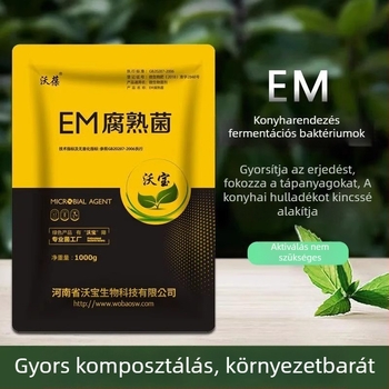 EM-baktériumos komposztedény konyhai hulladékhoz – otthoni kerthez és erkélyre, szerves műtrágya