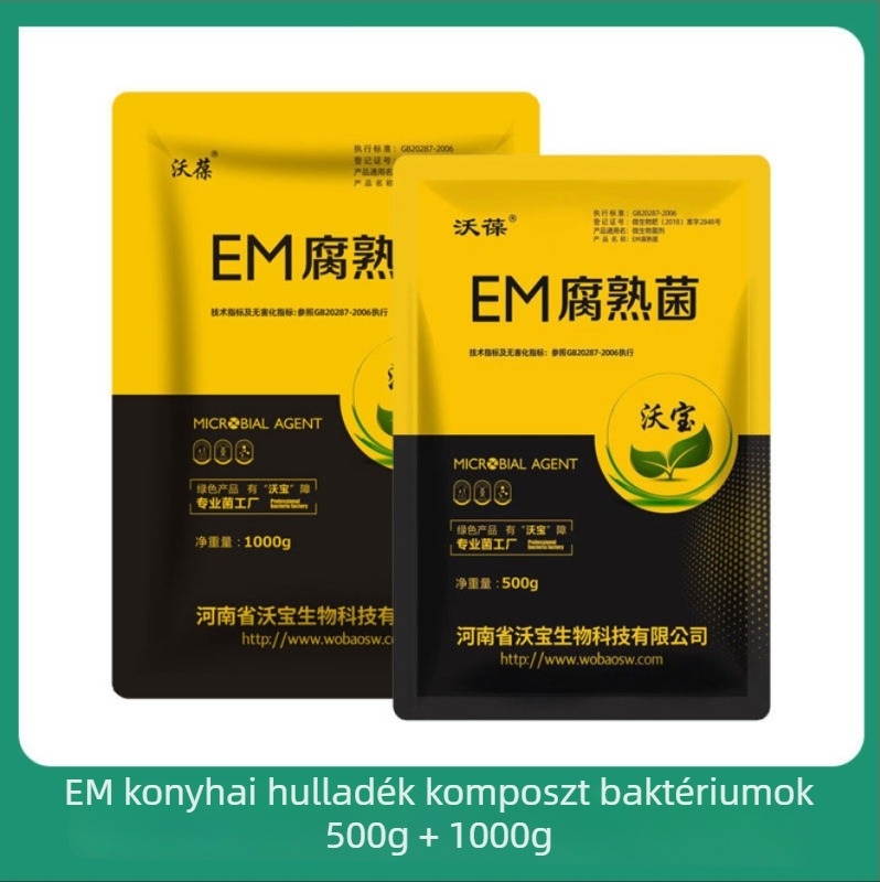 EM-baktériumos komposztedény konyhai hulladékhoz – otthoni kerthez és erkélyre, szerves műtrágya