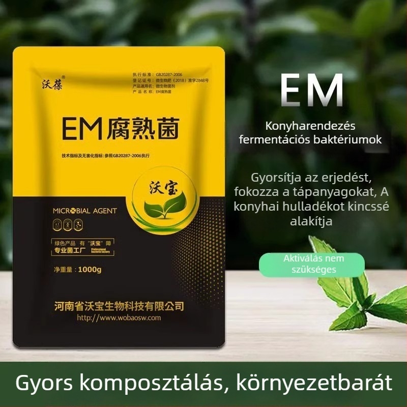 EM-baktériumos komposztedény konyhai hulladékhoz – otthoni kerthez és erkélyre, szerves műtrágya