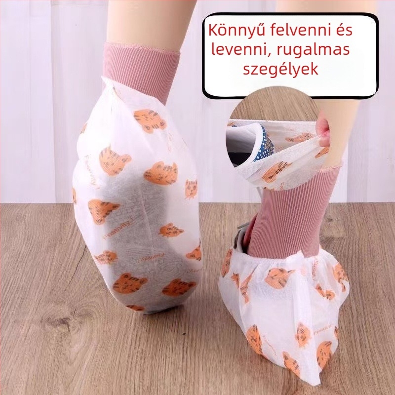 Egyszer használatos cipővédők – nem szőtt anyagból, vízálló, vastagított, beltéri használatra, csúszásmentes