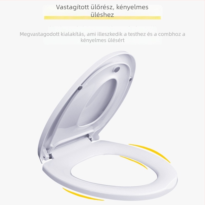 WC-fedél felnőttek és gyerekek számára, kettős használat, anyag: PP tábla, csillapító, lyukak közötti távolság állítható 10–20 cm, OEM