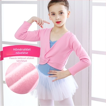 Gyerek tánckabát fleeces béléssel – téli/ősz szezonhoz, balethez, latin és néptánchoz, akril anyagú külső és akril bélés