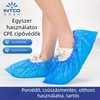 INTCO egyszer használatos cipővédő, vastított, kopásálló, vízálló, számítógépes szobákhoz