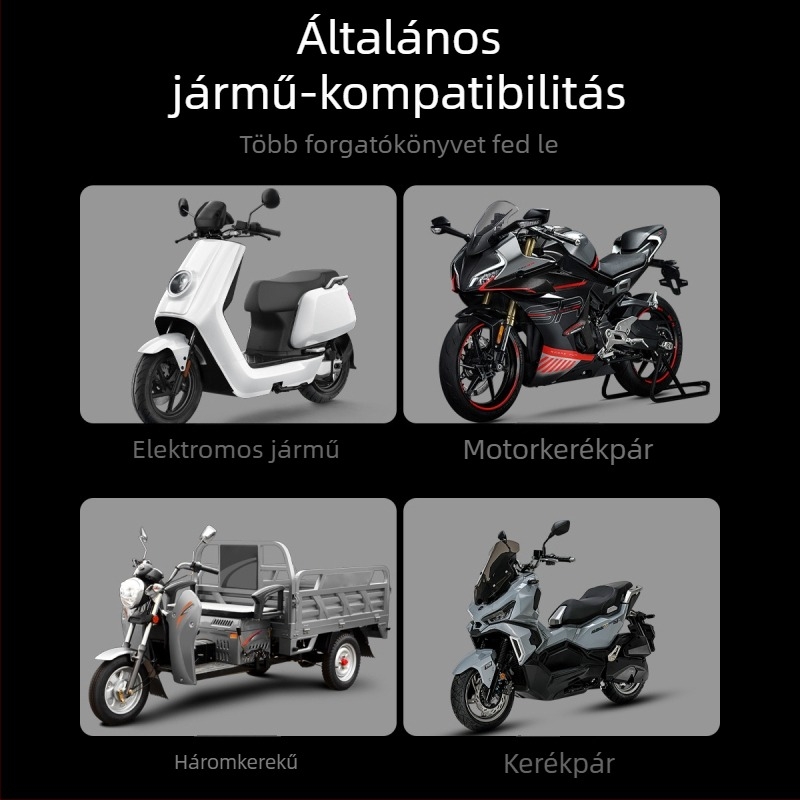 Motorkerékpár LED lámpa H4/P15D/BA20D, 12V, alumínium tokozás, külső lencse, élettartam 5000 óra