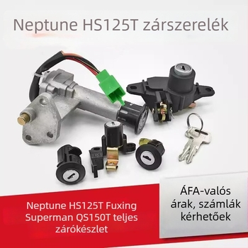 Motorkerékpár zárszett HS125T Mojielong-tól a Neptune-hoz – hosszú stílus, csúszás elleni funkció