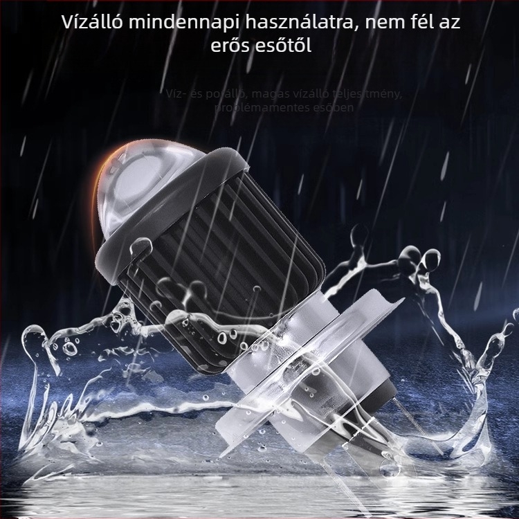 LED fényszóró motorkerékpárhoz, elektromos járműhöz és triciklibe – univerzális 12V-85V, 12W, 3500lm, 4000K, alumínium ház