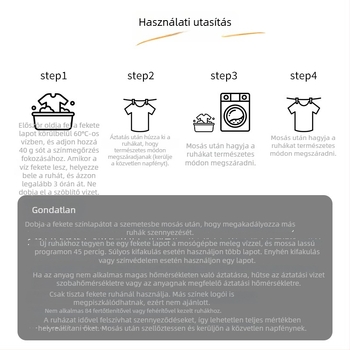 Ruhák sötétítő tabletták, Sötétítő helyreállító szer, 9,1 kg bruttó tömeg, Alapcsomagolás