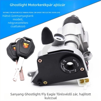 Motorkerékpár ajtózár – Sanyang Ghost Fire Electric Door Lock, cinkötvözet, hosszú stílus, védelem, Mojielong