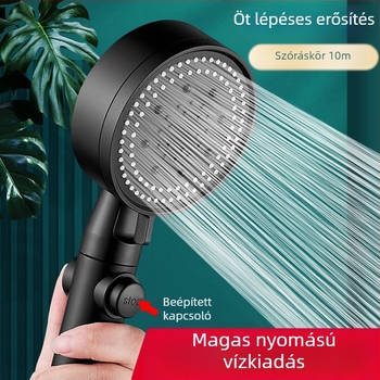 Nyomásos zuhanyfej készlet – Top spray, eső funkció, ABS, elektroplatírozás, modell A012001008