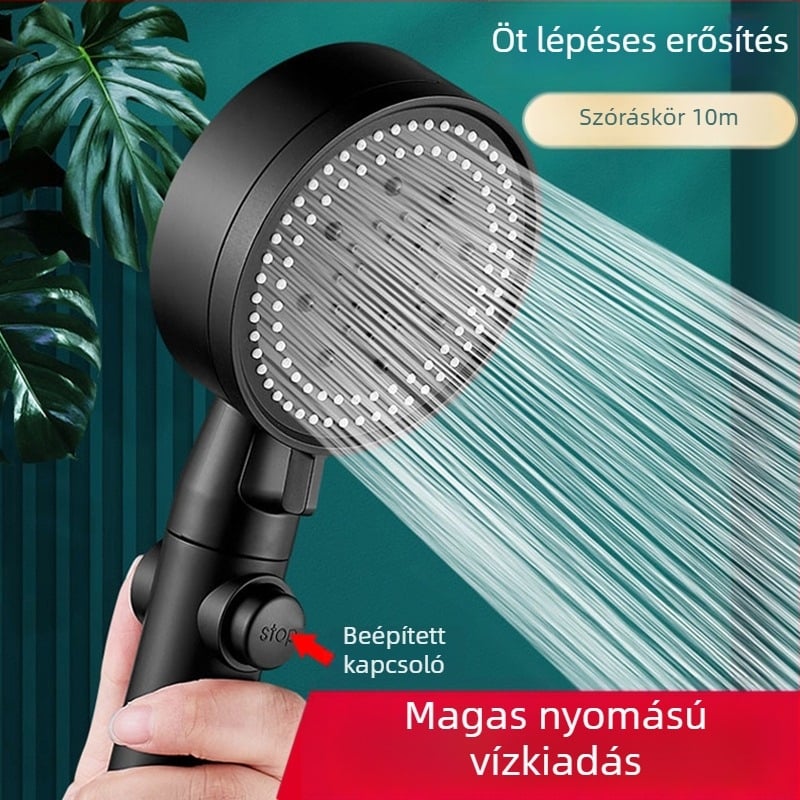 Nyomásos zuhanyfej készlet – Top spray, eső funkció, ABS, elektroplatírozás, modell A012001008