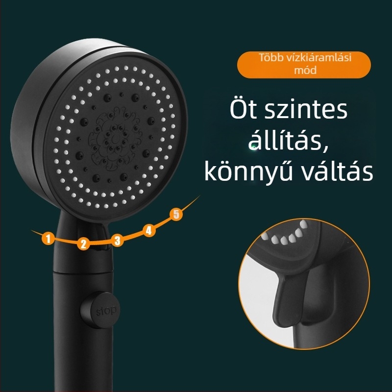 Nyomásos zuhanyfej készlet – Top spray, eső funkció, ABS, elektroplatírozás, modell A012001008