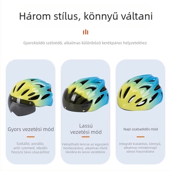 Gyermekeknek kerékpáros sisak, uniszex, lélegző, ultrakönnyű, gradiens dizájn, PC+EPS