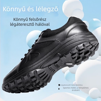 Uniszex edzőcipő: vászon/háló felsőrész, kerek orr, lapos sarok, futásra, túrázásra és kempingezésre