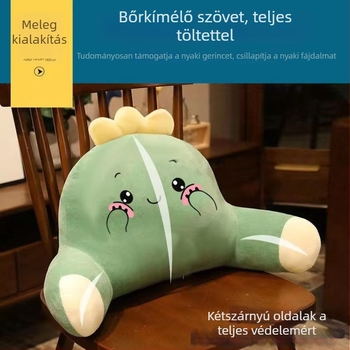 Deréktámaszos párna plüss huzattal, karikatúra stílusú virágos mintával, PP gyapot töltet, testreszabható