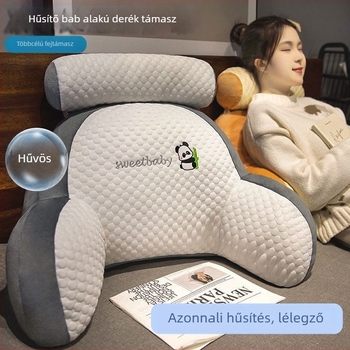 Lumbális támasztó párna plüss borítással, PP gyapot töltés, aranyos állat mintázat, cartoon stílus