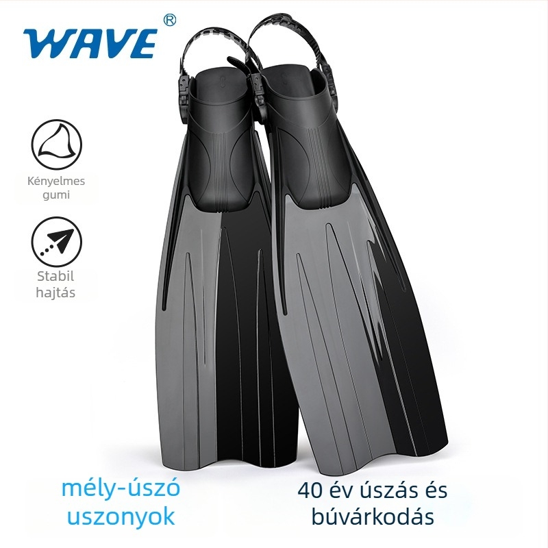 WAVE szabadmerüléses uszonyok – Anyag: TPR+PP; Márka: WAVE; Kategória: Egyéb; Mély merülésekhez