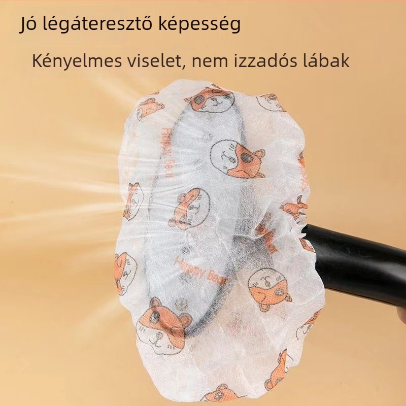 Egyszer használatos cipővédők nemszőtt anyagból, 22 g vastagságú, kopásálló, csúszásmentes, testre szabható