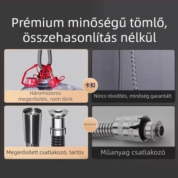 Nylon zuhanycső XYJG040 | Menetes csatlakozás | Működési hőmérséklet 0–50°C | Kopásállóság, nagy rugalmasság