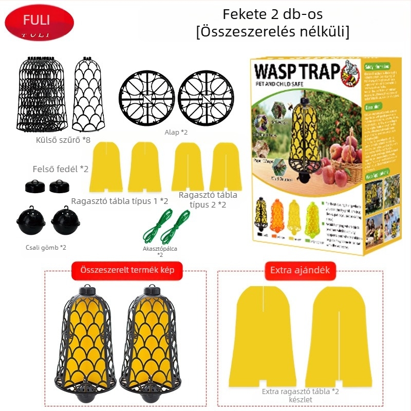 Méhcsapda — erős és tartós, PP anyagból; cél: méhek és legyek befogása; Márka: Blessing (Anyag: PP; Cél: méhek és legyek befogása; Márka: Blessing; Jellemzők: erős és tartós)